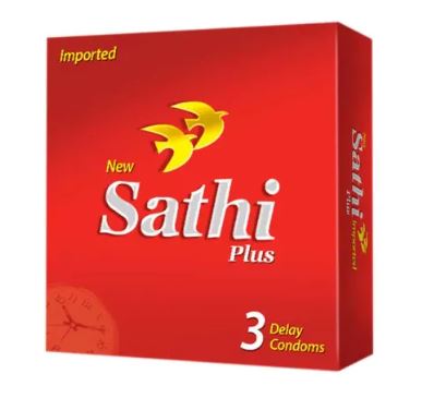 Sathi Plus Delay condoms (imported) -Box of 18 Pieces